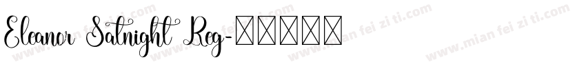 Eleanor Satnight Reg字体转换